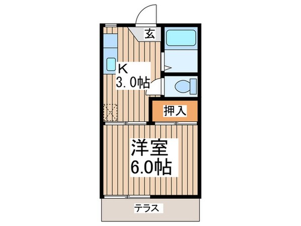 ハイツ陽光 Ⅱの物件間取画像